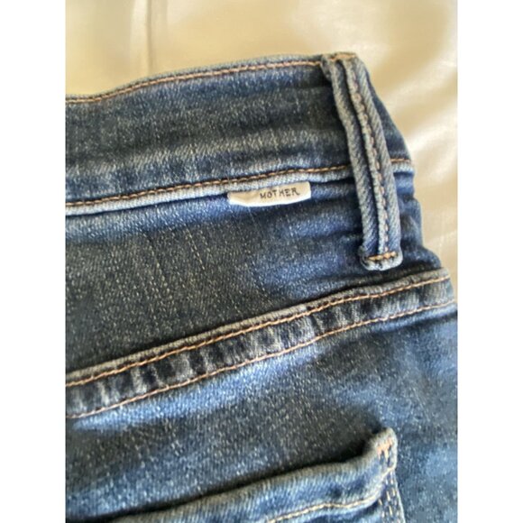 Mother Jeans Womens Size 25 The Insider Crop Step Fray in Girl Crush High Rise - Picture 10 of 14
